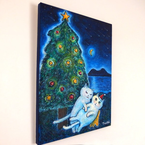 ✻【原画】僕のクリスマスツリー no.166 | 水彩画 アート 絵