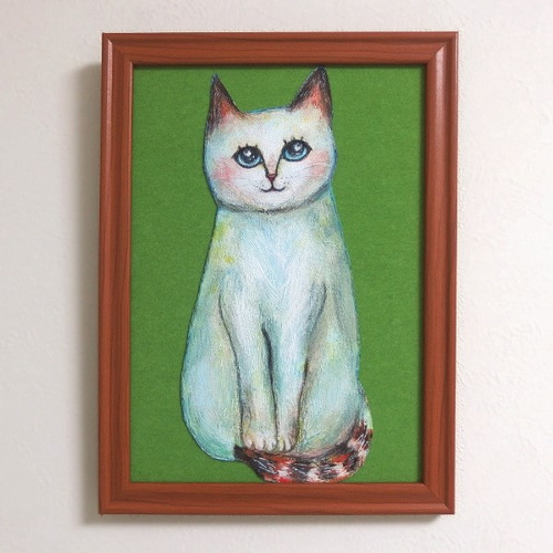 シャム猫1」 by 野尻春海｜Artmeter｜暮らしを彩るアートが
