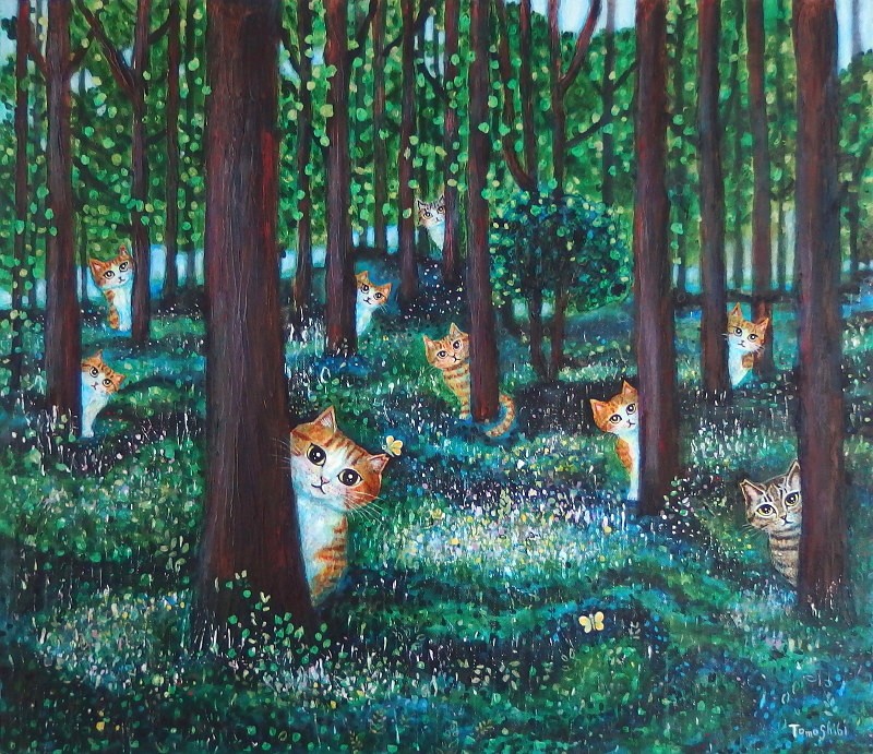 イラスト】花畑の猫たち | かわいいと猫がいっぱい♪ Lauraの