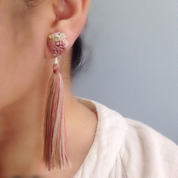 ♣︎再販    long tassel earring （pierce） 3枚目の画像