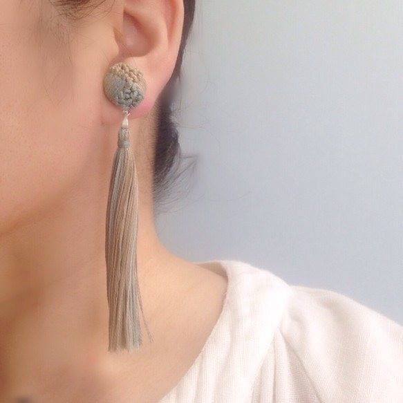 再販♣︎  long tassel earring（pierce） 3枚目の画像