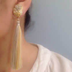 long tassel earring（pierce） 3枚目の画像