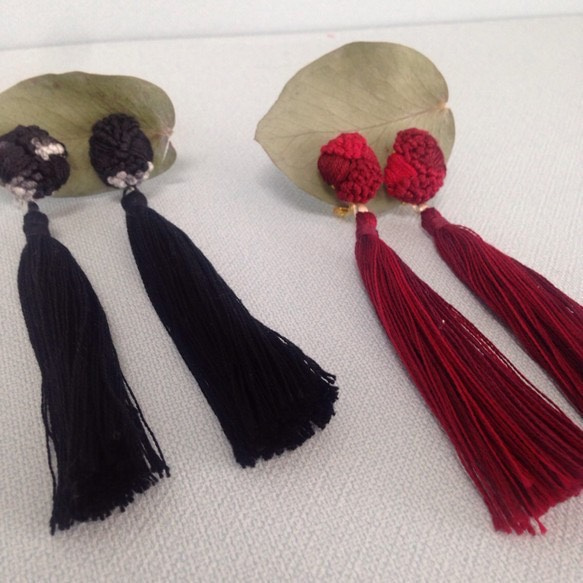 long tassel earring（pierce） 3枚目の画像