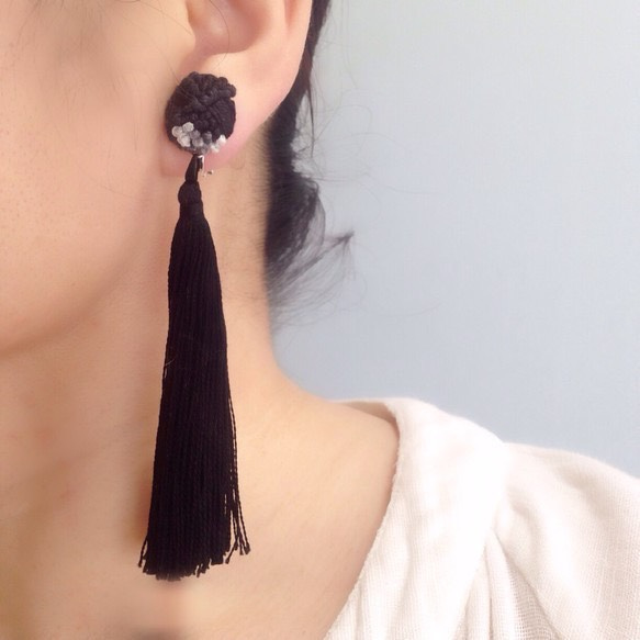 long tassel earring （pierce） 3枚目の画像