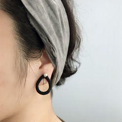 shizuku earring （bk) 1枚目の画像