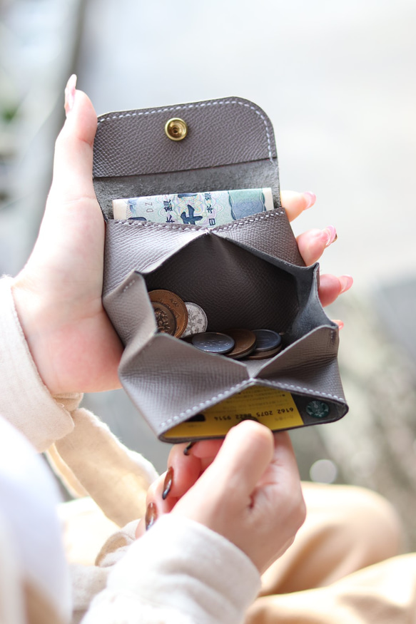 【新調　ミニマル財布】小銭の出し入れが楽チンな❤️小さい財布　オールインワン財布　【送料無料】 2枚目の画像