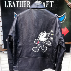 レザージャケット 革ジャン 手書きアート vera pelle 一点物 0_bc4683c9555d53ee99d9812a9f93