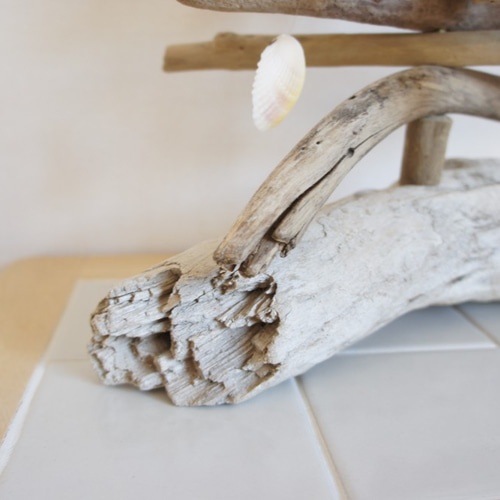 Creema限定】流木クリスマスツリー 手作りオーナメント付属 自然色