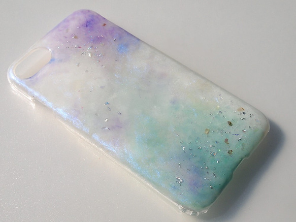 ＃翠雨。　抽象的なスマホケース　(多機種対応・iPhone / Android) 5枚目の画像