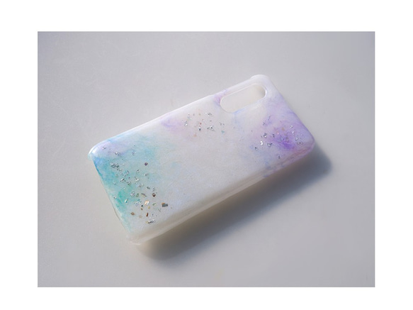 ＃翠雨。　抽象的なスマホケース　(多機種対応・iPhone / Android) 7枚目の画像