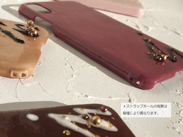 ＃patisserie　ハンドペイントのスマホケース　(多機種対応iPhone / Android) 5枚目の画像