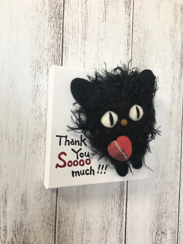 キャンバスシリーズ〜黒猫 Thank You Soooo much !!! 2枚目の画像
