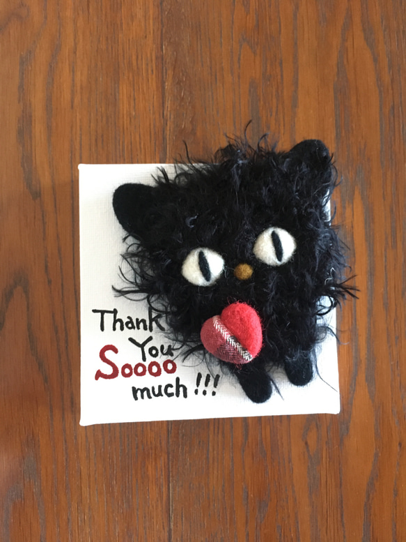 キャンバスシリーズ〜黒猫 Thank You Soooo much !!! 5枚目の画像