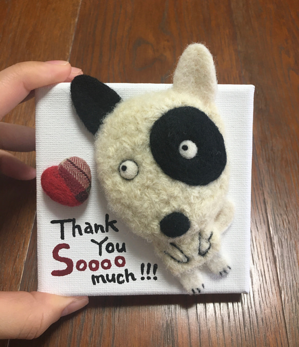 キャンバスシリーズ〜犬 Thank You Soooo much !!! 4枚目の画像