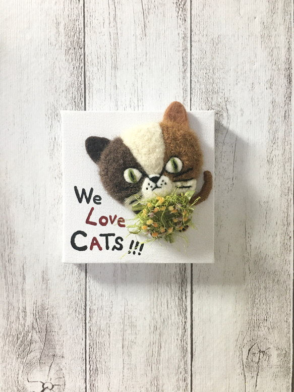キャンバスシリーズ〜三毛猫 We Love CATs !!! 1枚目の画像