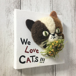 キャンバスシリーズ〜三毛猫 We Love CATs !!! 2枚目の画像