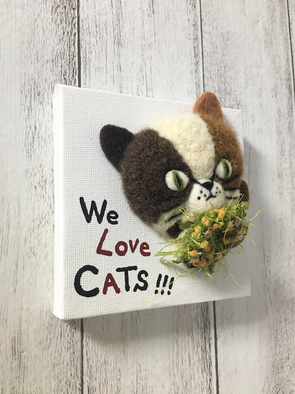 キャンバスシリーズ〜三毛猫 We Love CATs !!! 2枚目の画像