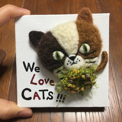 キャンバスシリーズ〜三毛猫 We Love CATs !!! 4枚目の画像