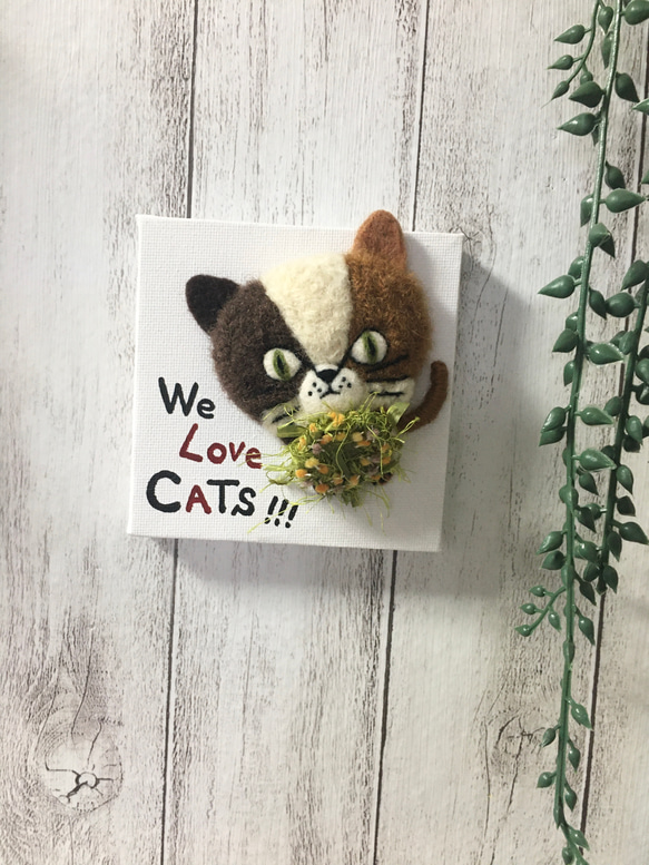 キャンバスシリーズ〜三毛猫 We Love CATs !!! 6枚目の画像