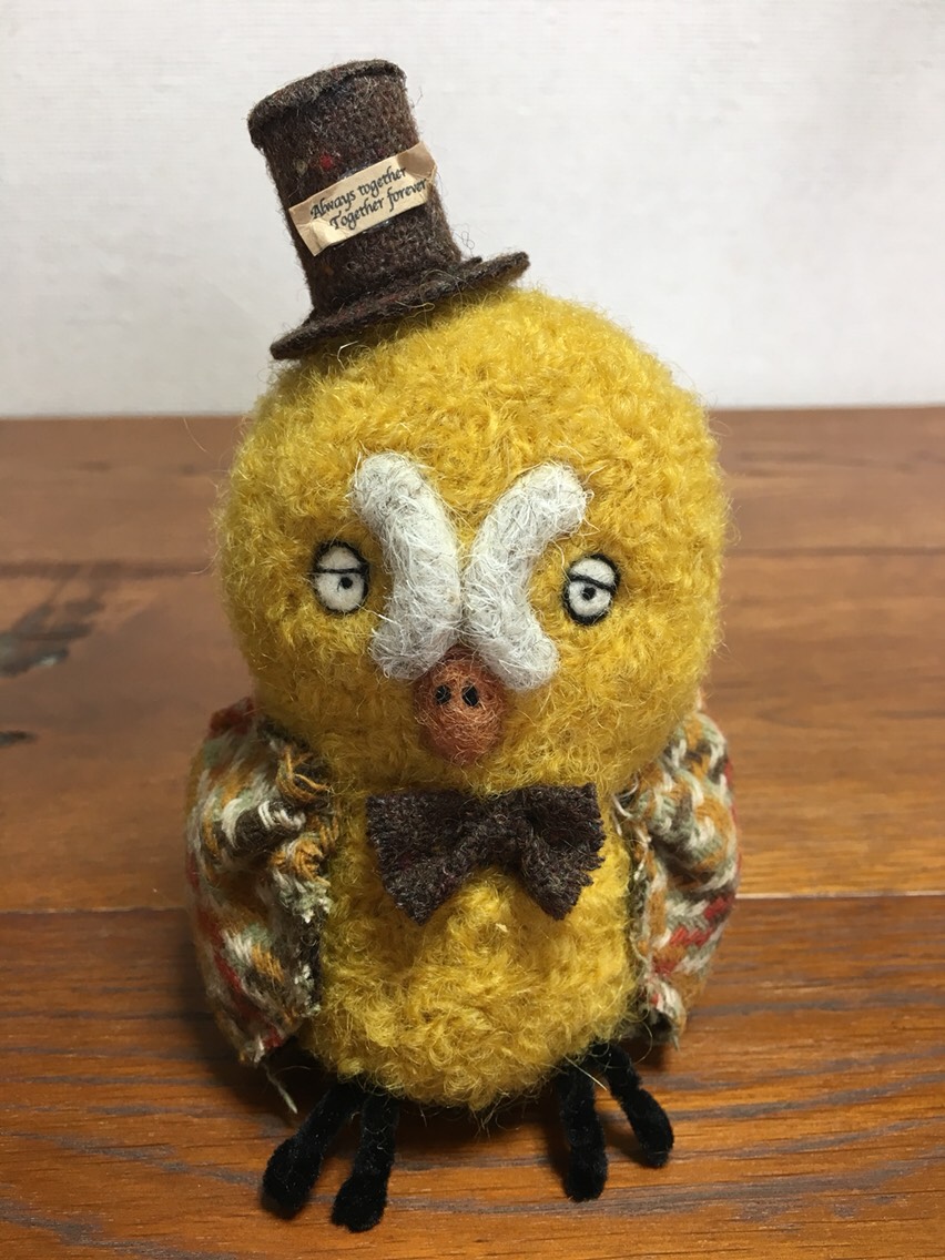 シルクハットふくろう〜黄色〜