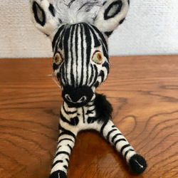 受注制作】シマウマ！ 〜リトルアニマルシリーズ〜 羊毛フェルト chic