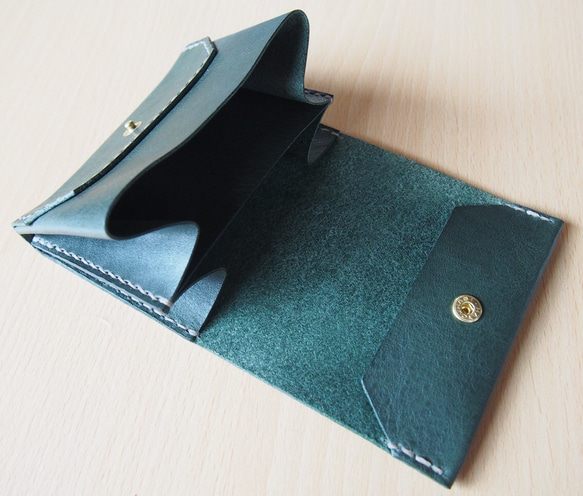 小型財布（グリーン） 3枚目の画像