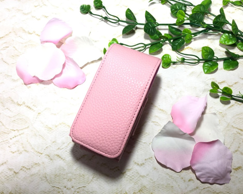 レザー風 iQOS 3 ライトピンク 電子タバコ ケース デコ かわいい