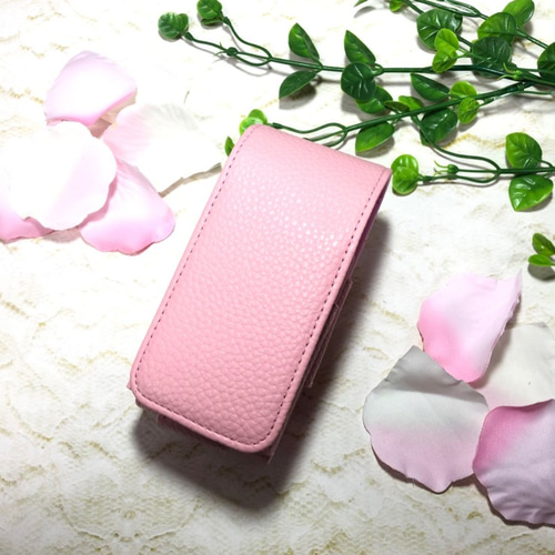 レザー風 iQOS 3 ライトピンク 電子タバコ ケース デコ かわいい