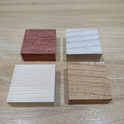 マグネット 木製4個ｾｯﾄ ｶﾗﾌﾙ色 4枚目の画像