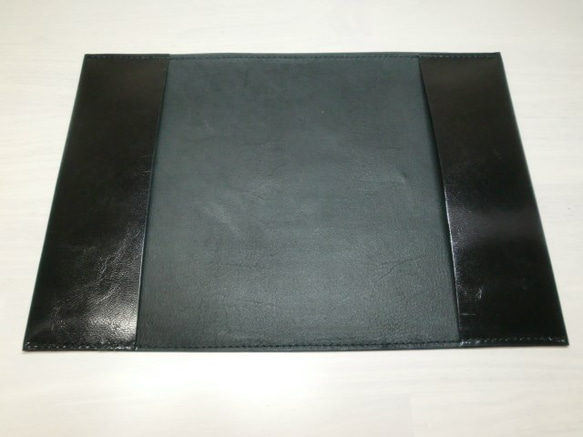 ハヤカワ文庫トールサイズ対応・スムースゴートスキン・一枚革のブックカバー・0156 4枚目の画像