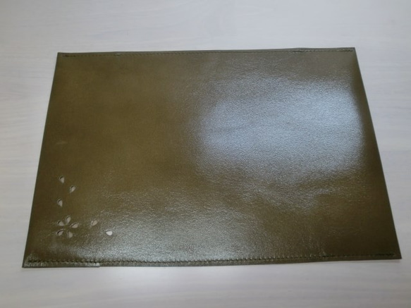 ゴートスキン・文庫本サイズ・「HANABIRA」シリーズ・一枚革のブックカバー0222 3枚目の画像