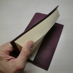ハヤカワ文庫トールサイズ対応・「ＨＡＮＡＢＩＲＡ」シリーズ・ゴートスキン・一枚革のブックカバー・0245 5枚目の画像