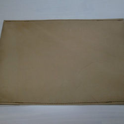文庫本サイズ・ナチュラルベージュ・ゴートスキン・一枚革のブックカバー・0318 3枚目の画像