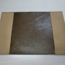文庫本サイズ・ナチュラルベージュ・ゴートスキン・一枚革のブックカバー・0318 4枚目の画像