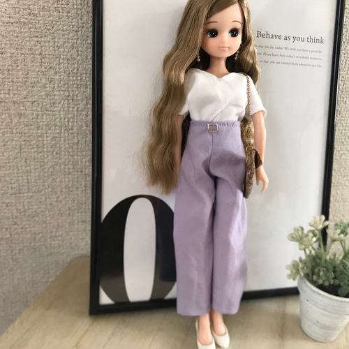 リカちゃん　リブワイドパンツ　セット リカちゃんリブワイドパンツセット