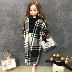 リカちゃん服♡ドール服♡ダメージデニムテーパードパンツ♡大人