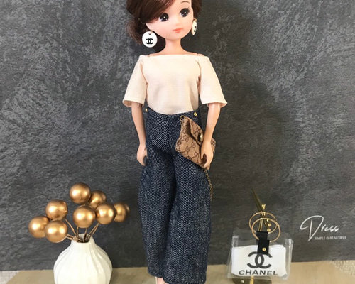 リカちゃん服  デニムオールインワン 1_06b64c266ed8b17d242ad3690995