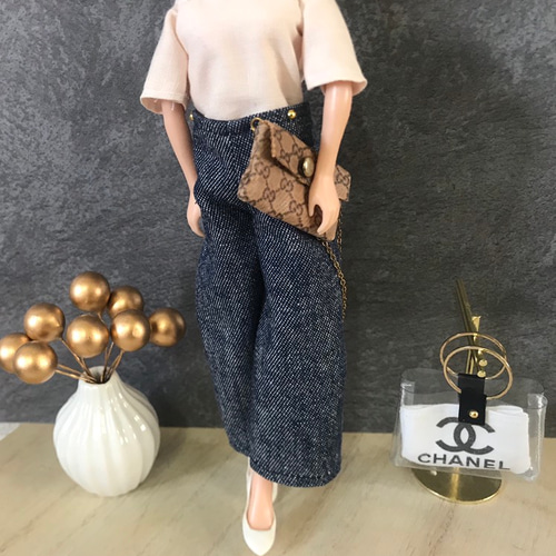 送料無料♡リカちゃん服♡デニムワイドパンツ♡リアルクローズ