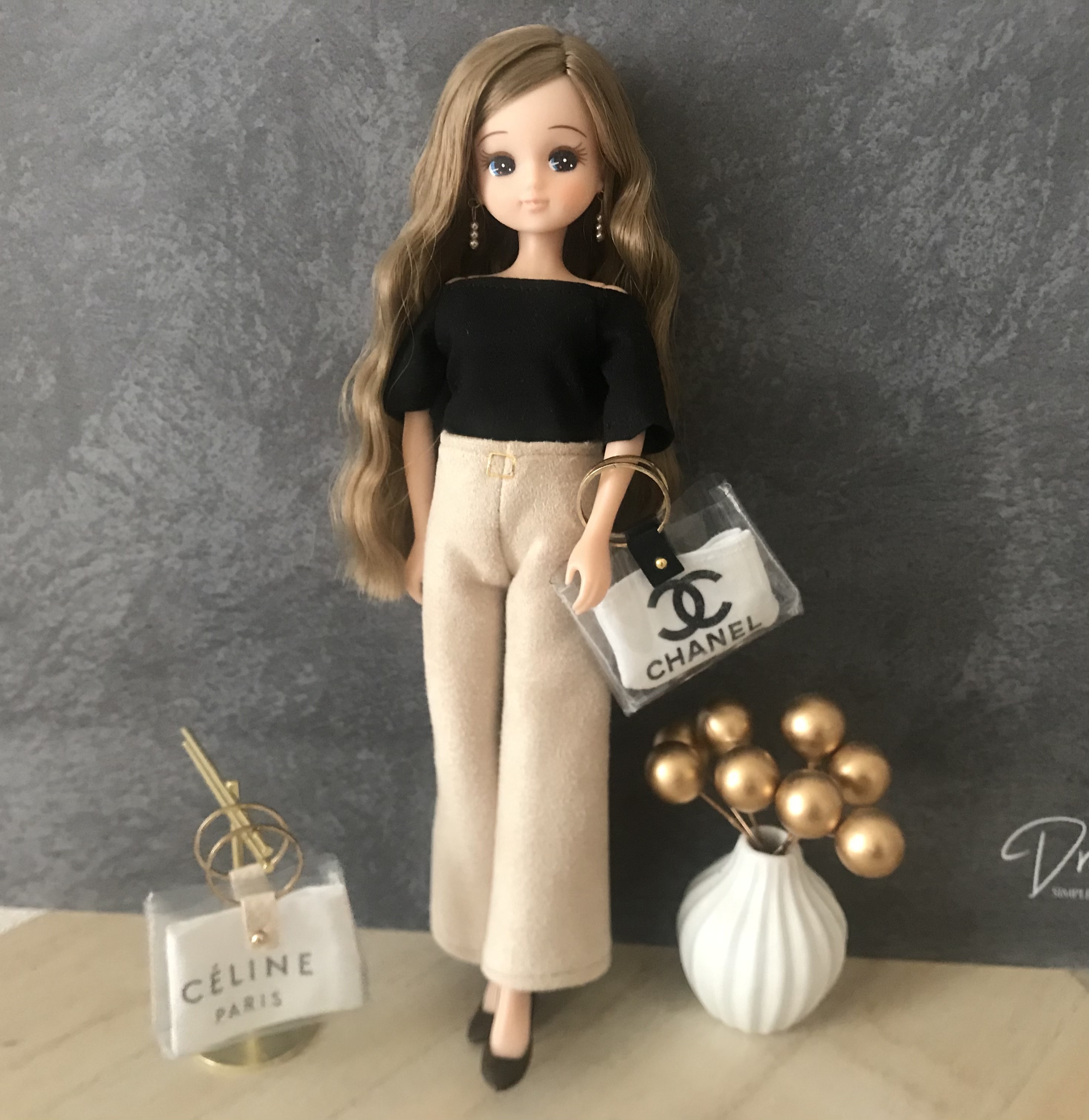 リカちゃん　リブワイドパンツ　セット