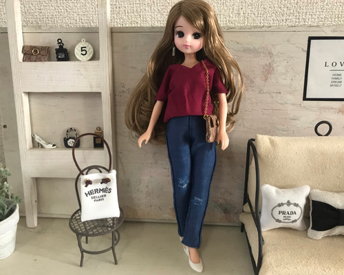 リカちゃん服  デニムオールインワン 0_32fda87ce5d14874e06849369581
