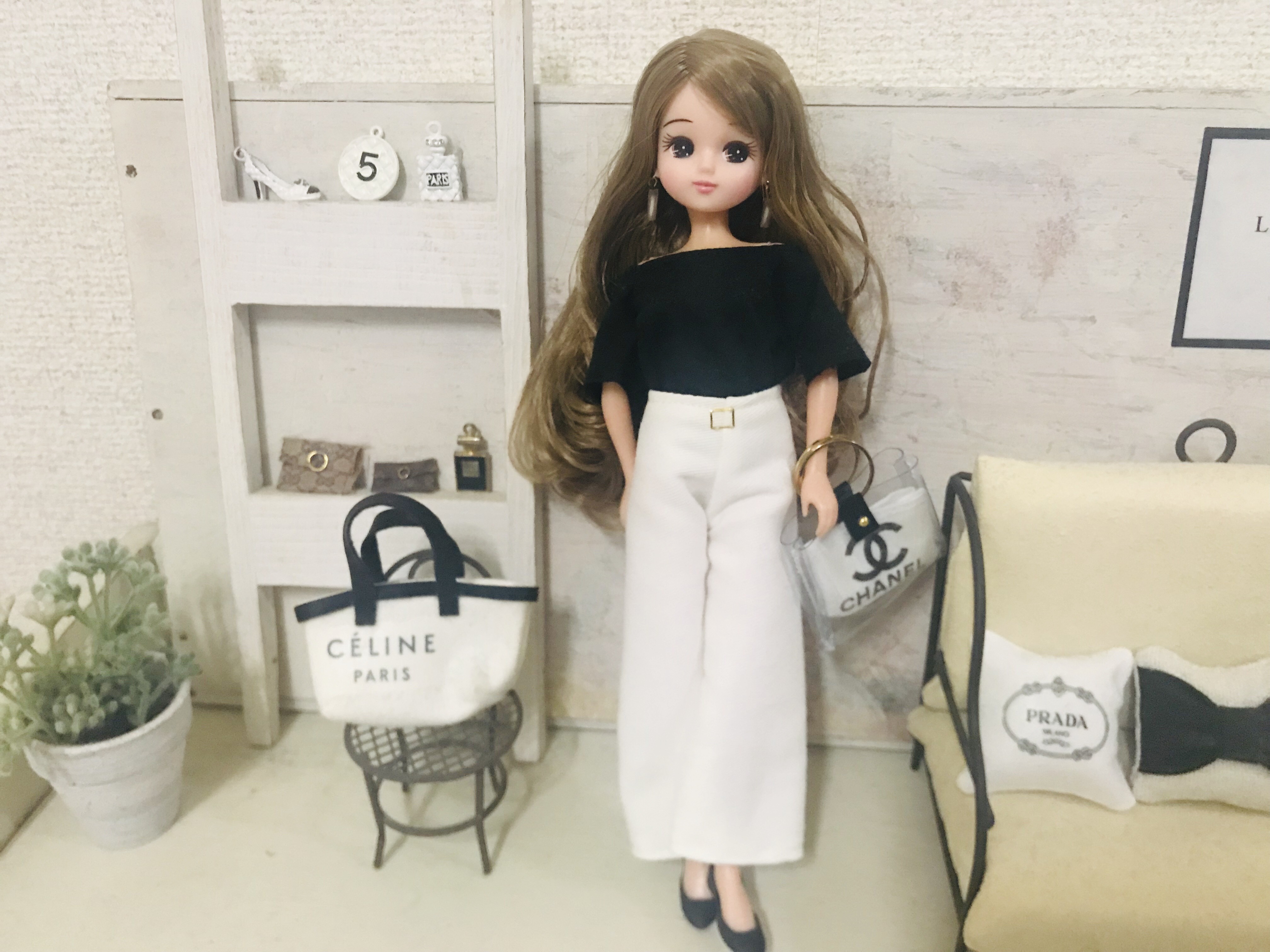 リカちゃん　リブワイドパンツ　セット