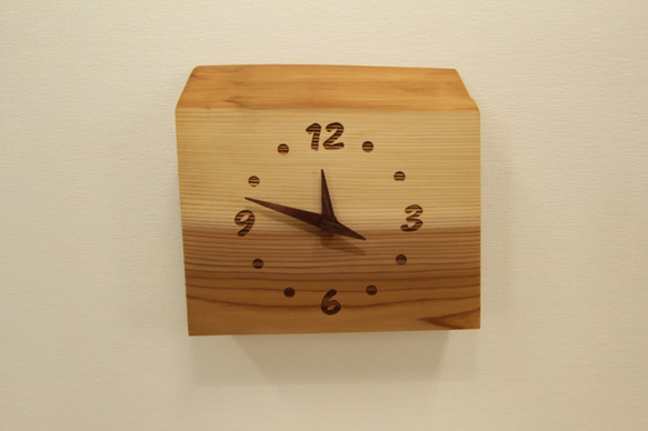 木の時計＜杉＞・掛け時計・置き時計suc-131 木製時計 掛け時計