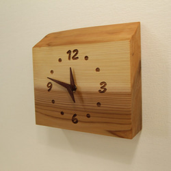 木の時計＜杉＞・掛け時計・置き時計suc-131　木製時計 2枚目の画像