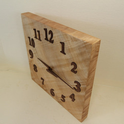 木の時計＜栃＞・掛け時計toc-170　木製時計 4枚目の画像