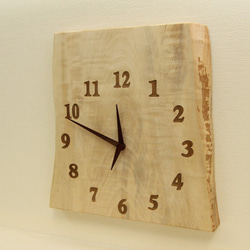 木の時計＜栃＞・掛け時計toc-174　木製時計 2枚目の画像