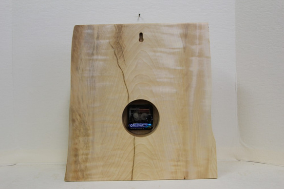 木の時計＜栃＞・掛け時計toc-174　木製時計 5枚目の画像