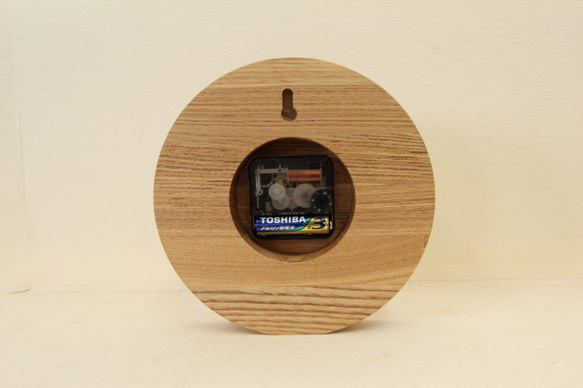 木の時計＜たも＞・掛け時計・置き時計tac-174　木製時計　☆訳有り送料無料☆ 5枚目の画像