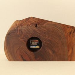 木の時計＜ウォールナット＞・掛け時計・置き時計wnc-1106　木製時計 6枚目の画像