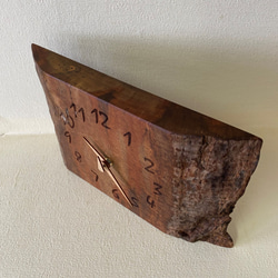 木の時計＜ウォールナット＞・掛け時計wnc-1116　木製時計 4枚目の画像
