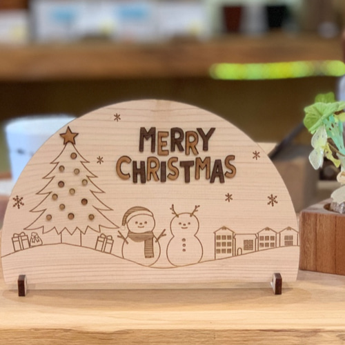 クリスマス オーナメント クリスマスツリー 飾り 【48個入り】 木製プレート